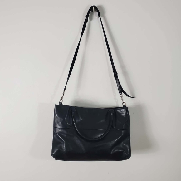 Coach 32291 Borough Bag Black Soft Nappa Leather 2/Way Shoulder Bag - Picture 7 of 15